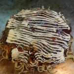 シンプルな「尾道焼き」は、「トマト」で一番の人気メニュー。750円。