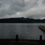 静まり返った芦ノ湖