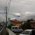 一瞬だけ富士山が見えた瞬間